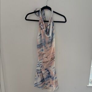 Tie-Dye Halter Dress
